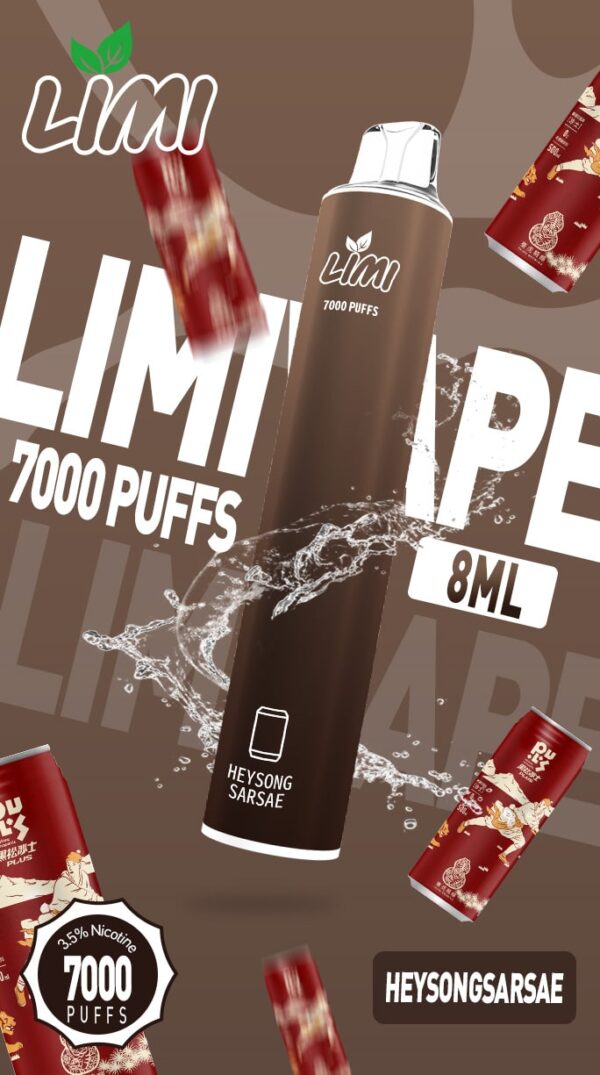 LIMI 7000口拋棄式電子煙｜大容量持久體驗